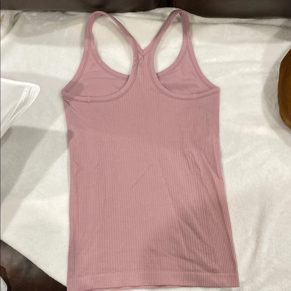 Pink Ribbed Tank Top - Picture 2 of 6